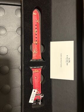COACH leather Apple Watch strap - 38mm